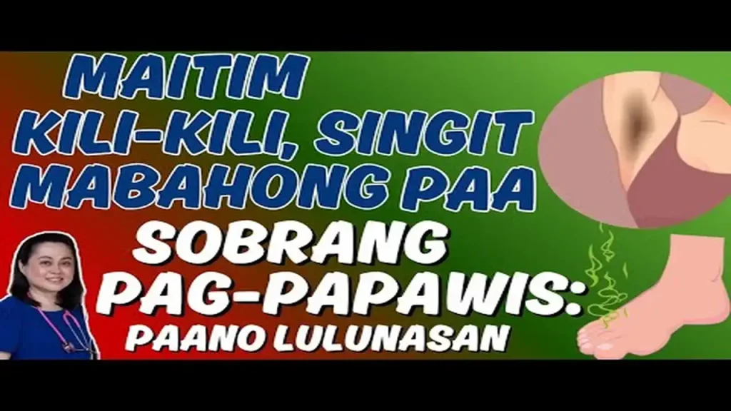 Solusyon sa Maitim na Kili-kili, Singit, at Sobrang Pagpapawis