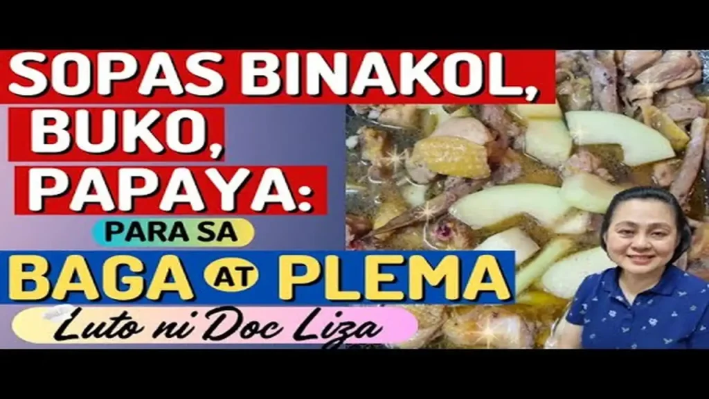 Healthy Cooking: Sopas Binakol na may Buko at Papaya para sa Baga